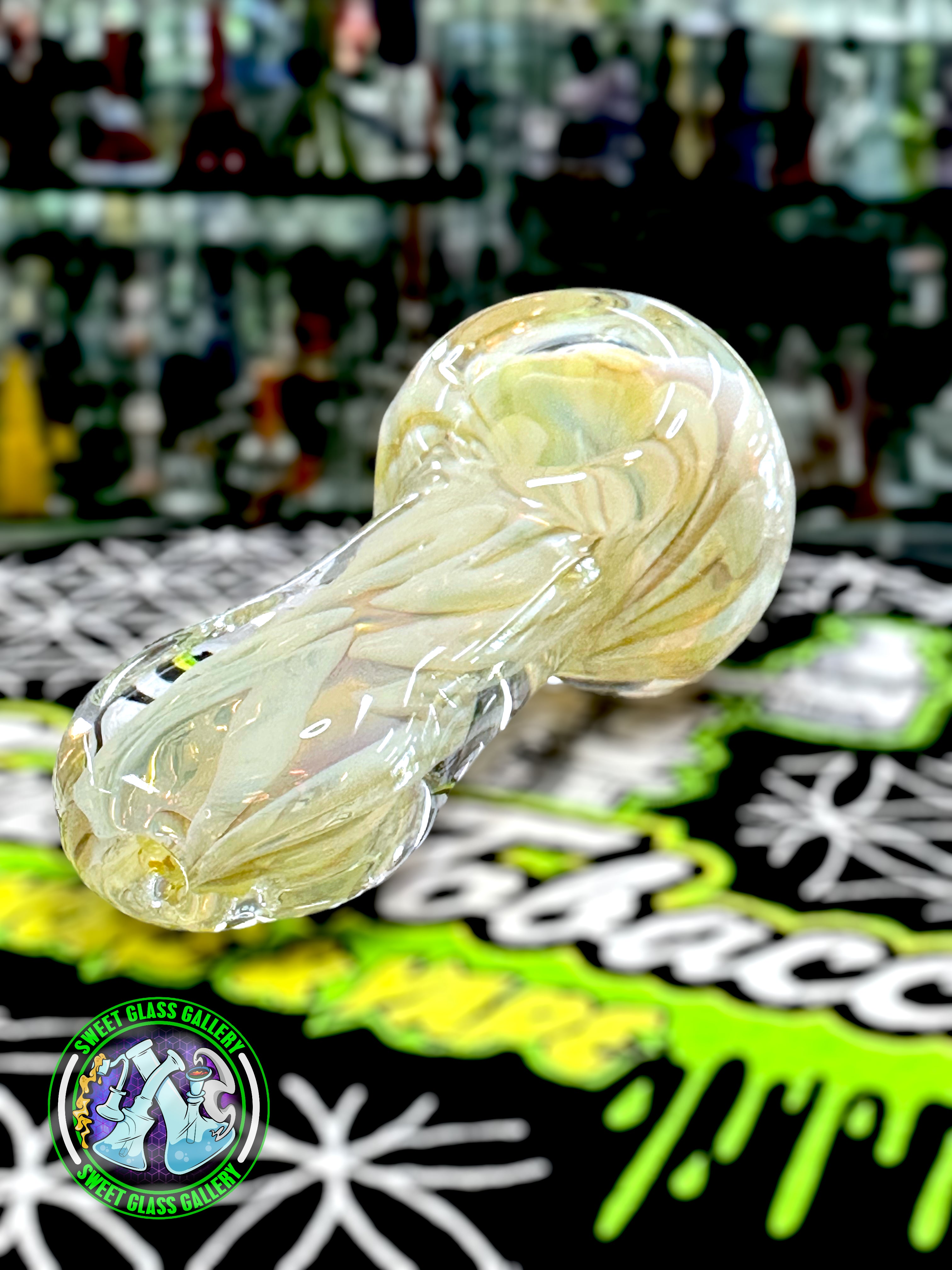 Daniel's Glass Art - Dry Pipe #1 - Silver Fumed
