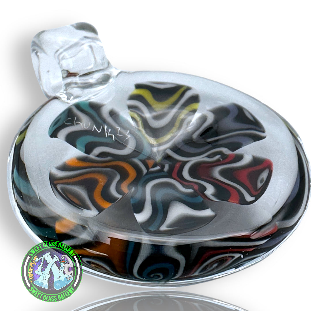 Chunk Glass - Thumb Print Pendant