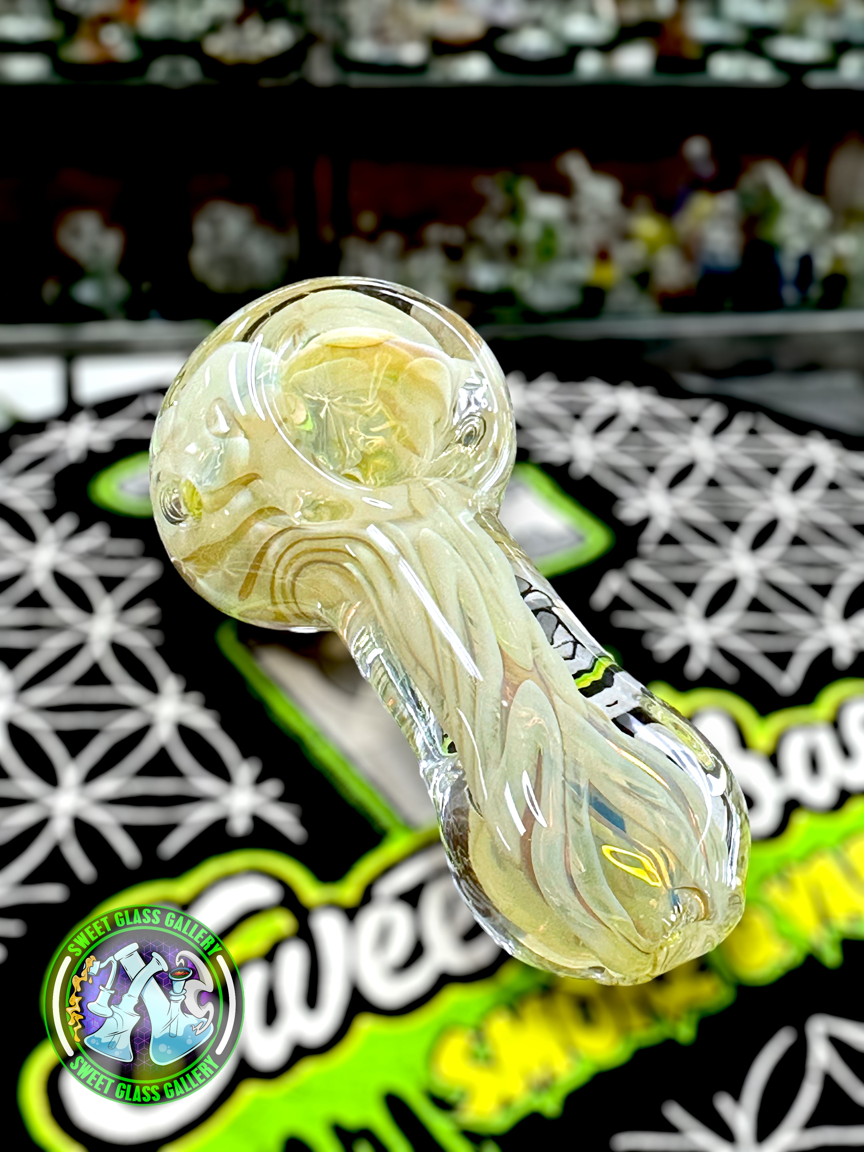 Daniel's Glass Art - Dry Pipe #1 - Silver Fumed