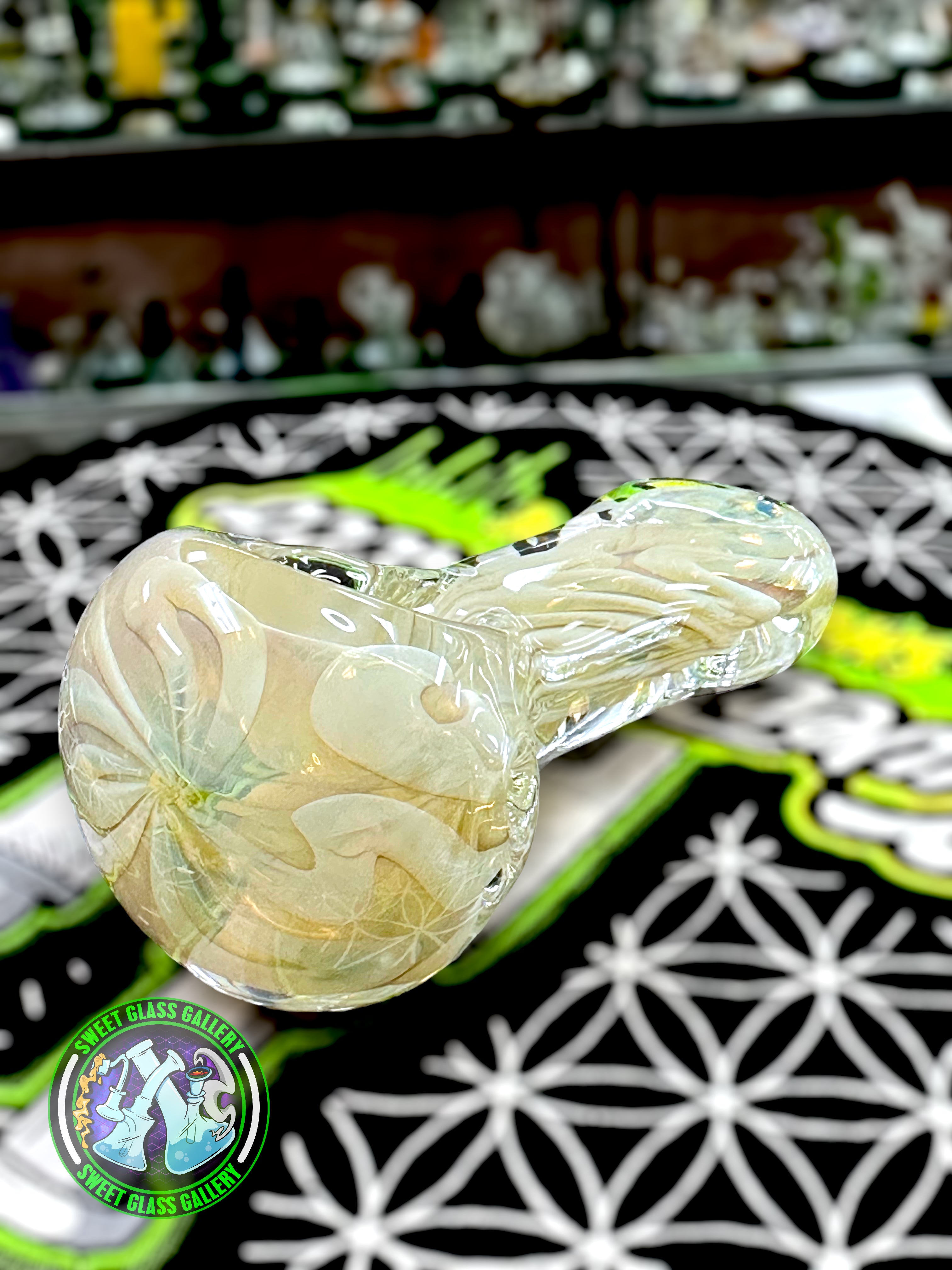Daniel's Glass Art - Dry Pipe #1 - Silver Fumed