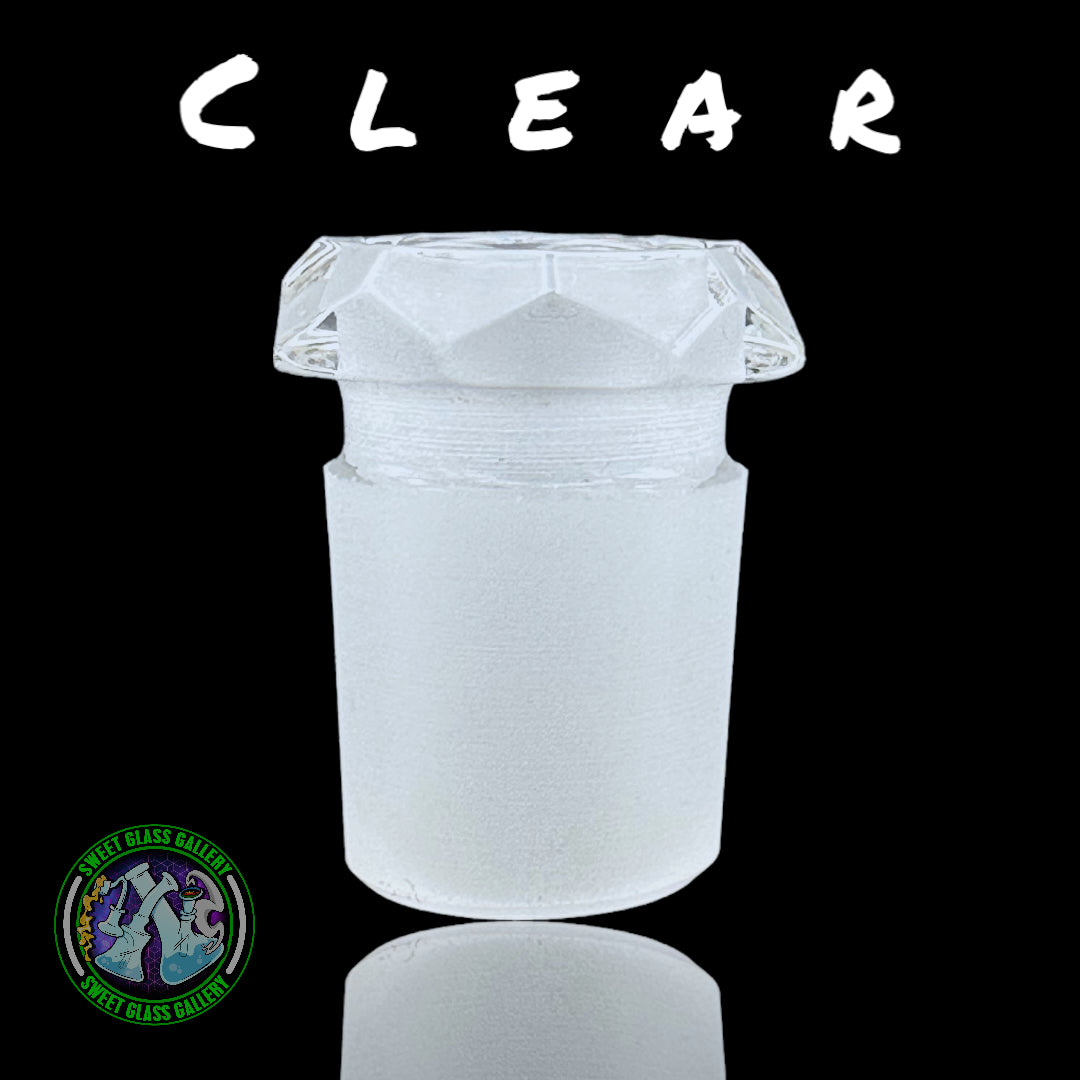 Kovacs Glass - 14mm to 10mm Faceted Adapter/Reducer