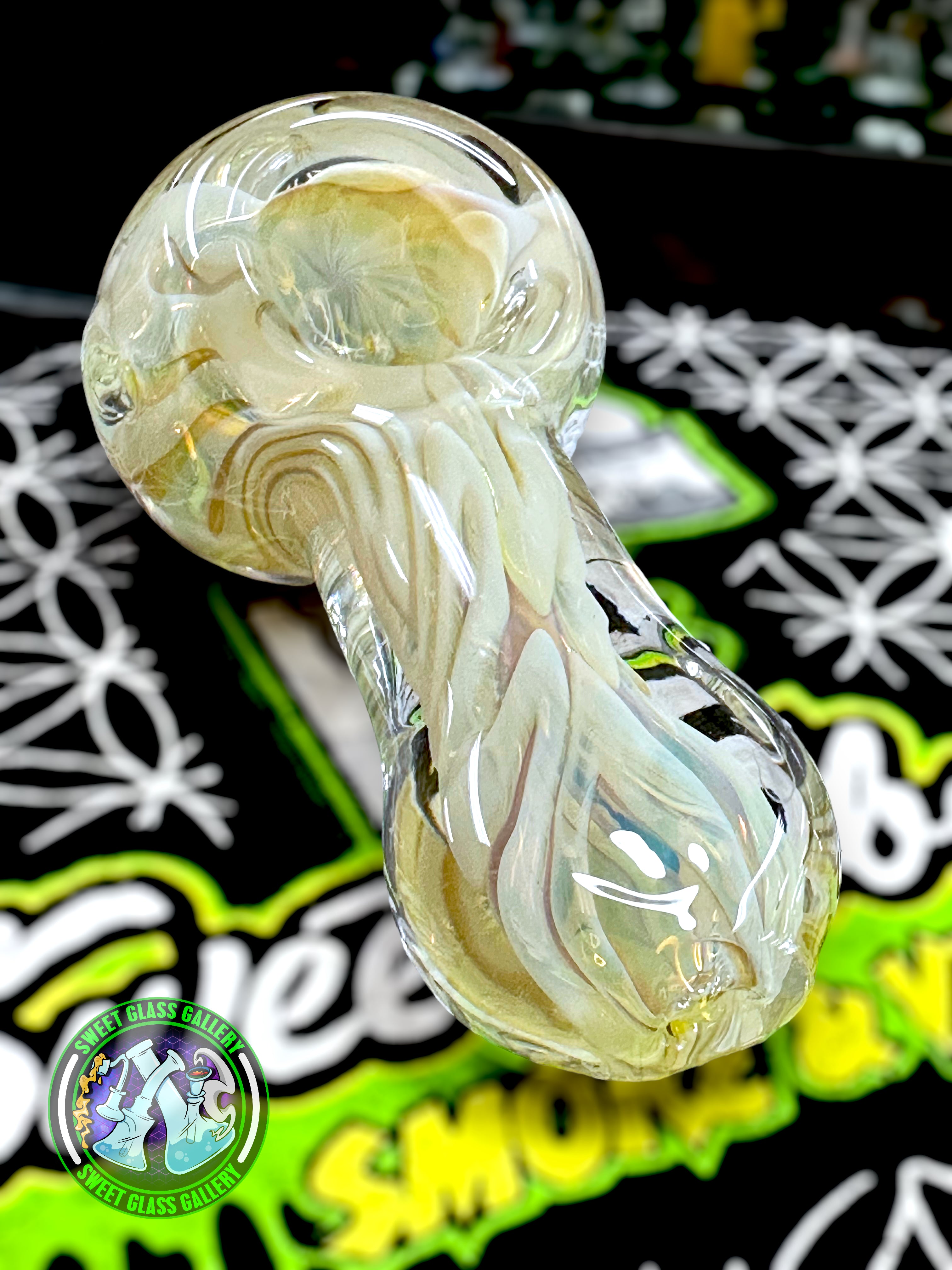 Daniel's Glass Art - Dry Pipe #1 - Silver Fumed