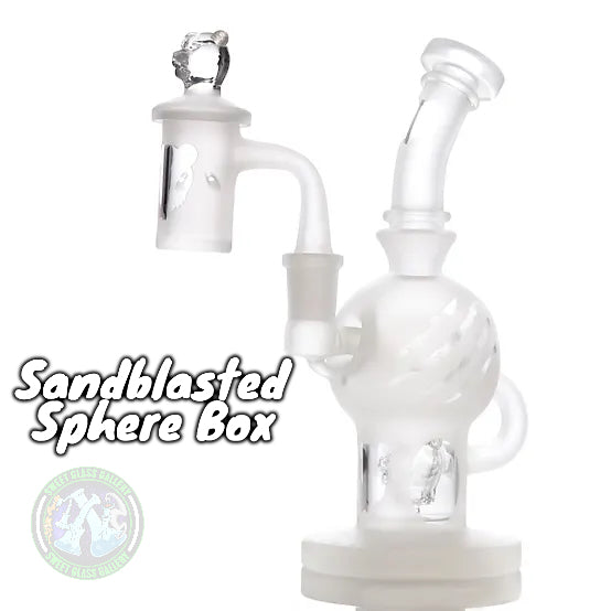 Bear Quartz - Sphere Box Ball Rig Set (Sandblasted)