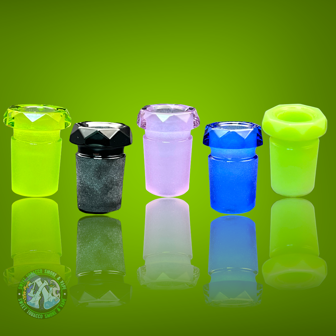 Kovacs Glass - 14mm to 10mm Faceted Adapter/Reducer