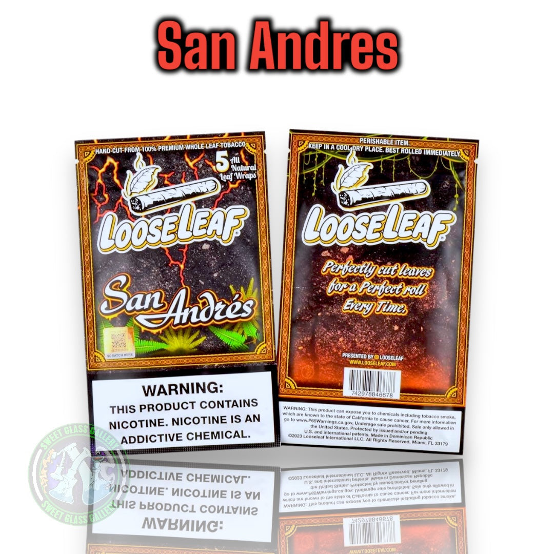 Loose Leaf - San Andres (All Natural Tobacco Leaf Wraps 5-Pack)