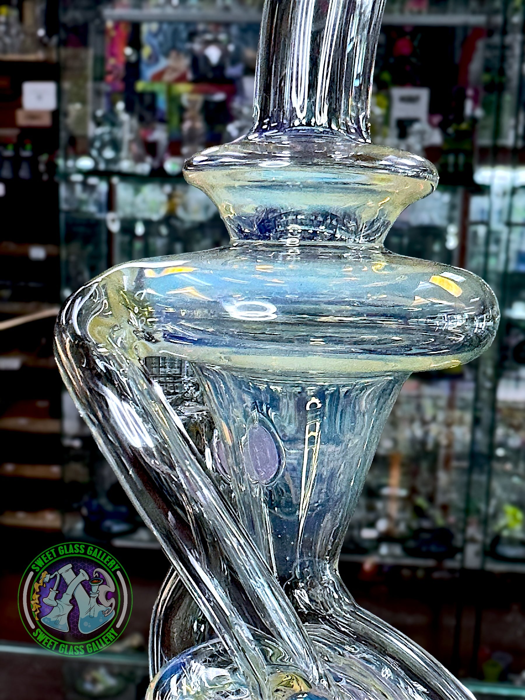 Uzzi Glass - Rig #5 - Floating Recycler (Purple People Eater)