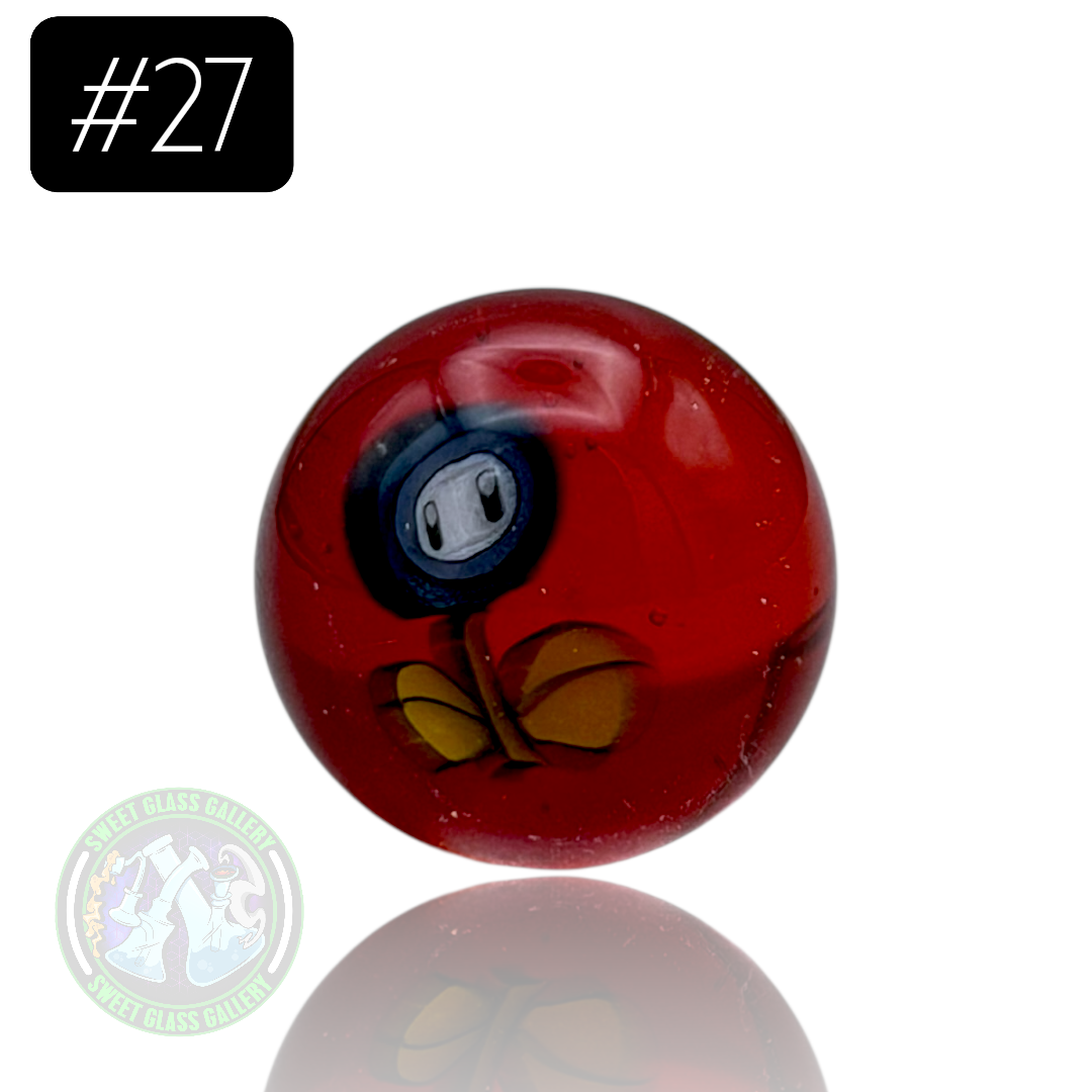 Keys Glass - Marble #27 (Mario - Ice Flower)