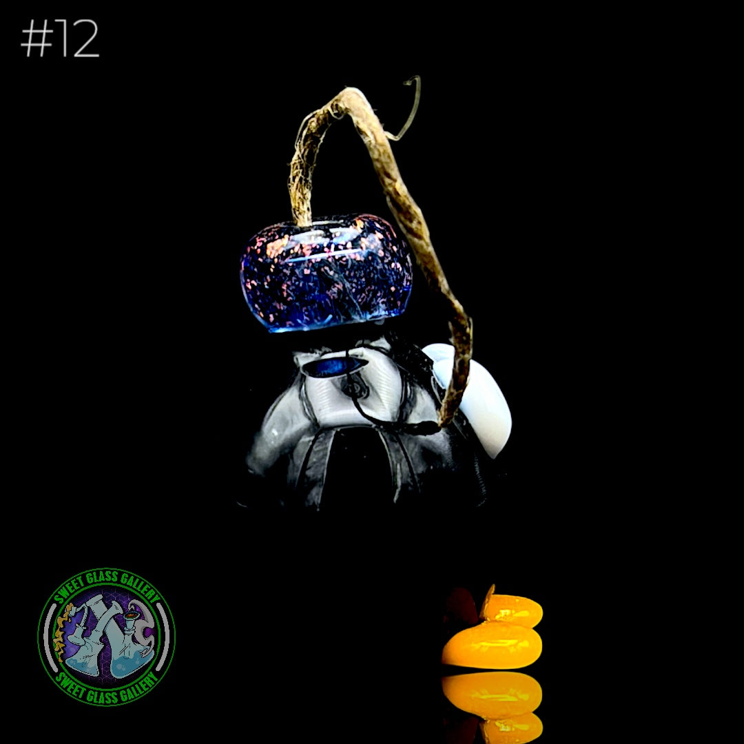 Sandberg Glass - Bob-omb - Hemp Wick Holder #12