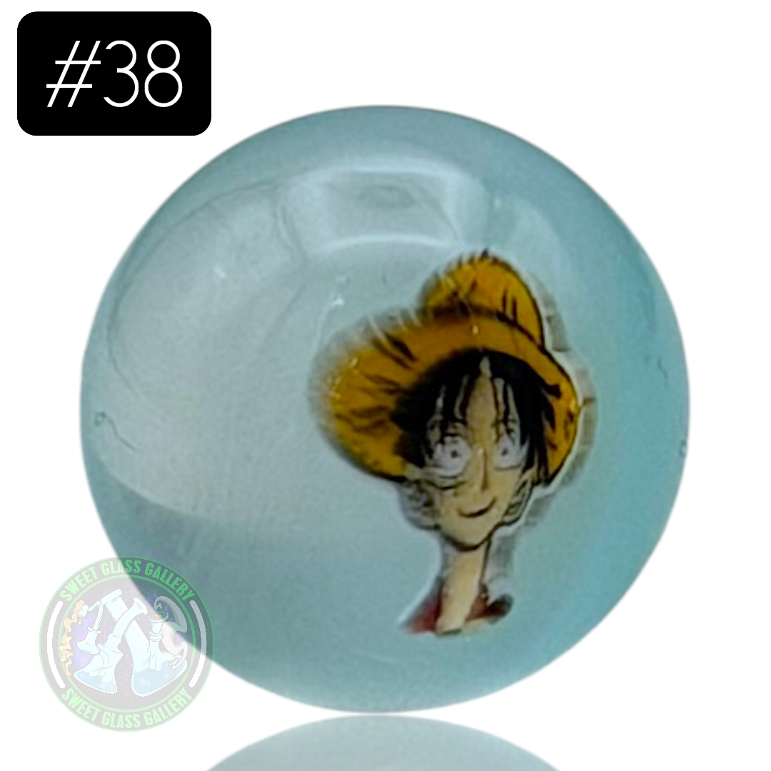 Keys Glass - Marble #38 (Luffy D Monkey - One Piecd)