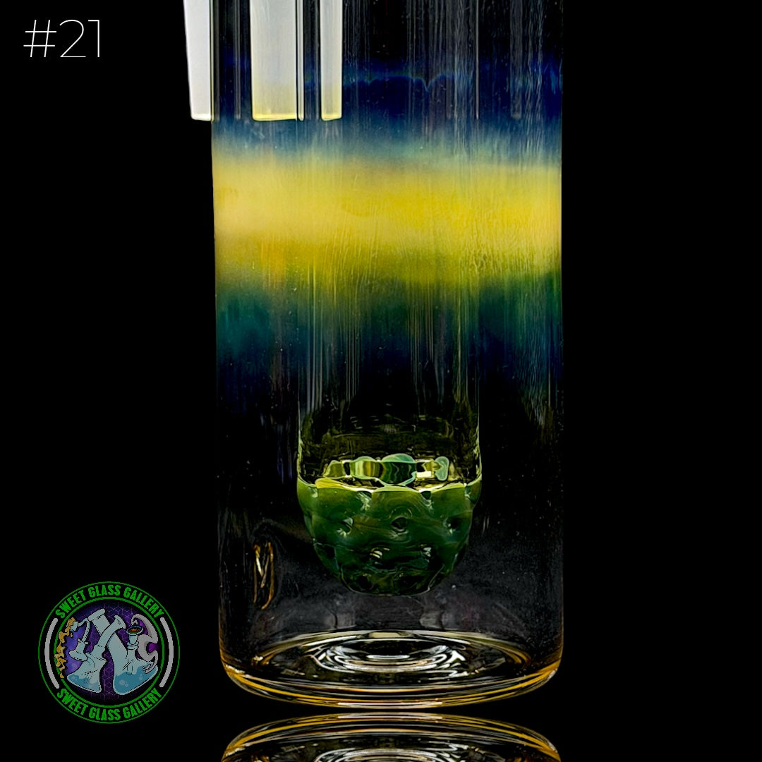 Fluid Glass - Ash Catcher 18mm  #21 (Blue Amber Purple)