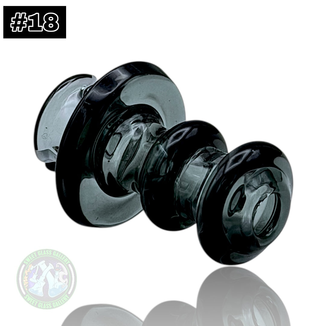 Rone Glass -Puffco Pivot Top #18 - Transparent Black