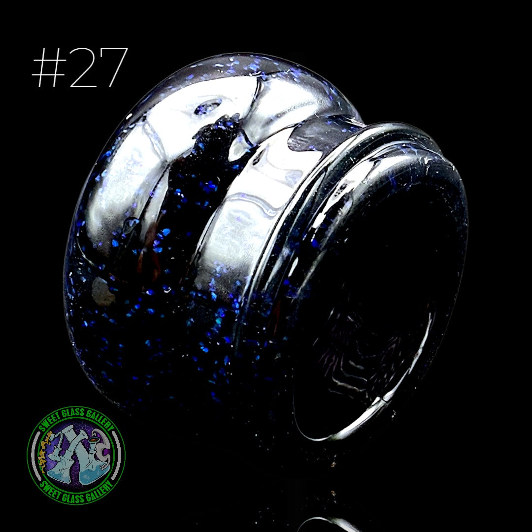 Empty1 Glass - Baller Jar #27 - Mini (Jet Black Crushed Opal)