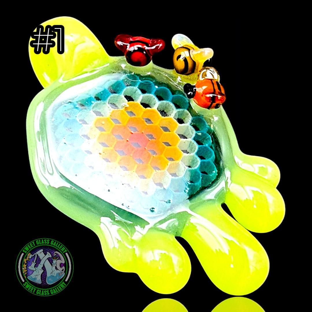 Joe P - Pendant #1 - Multi-Color Honeycomb & Bee’s