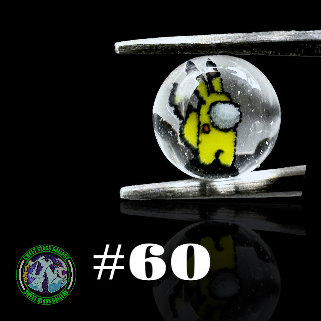 Steve Hulsebos Glass - Milli Terp Pearl 6mm #60 (Among Us Pikachu)