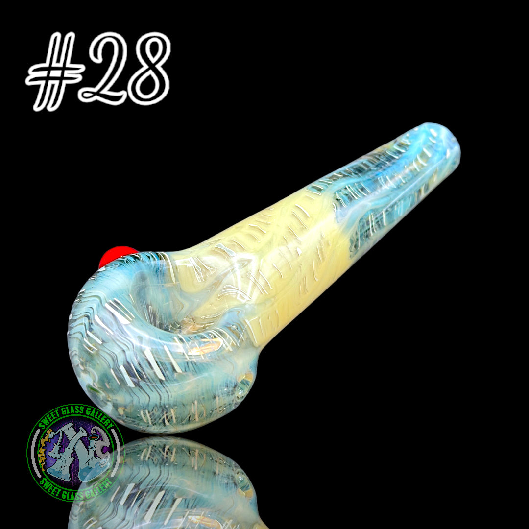 Daniel's Glass Art - German Glass Thick Hand Pipe #28