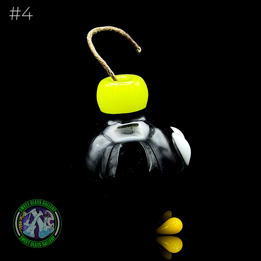 Sandberg Glass - Bob-omb - Hemp Wick Holder #4