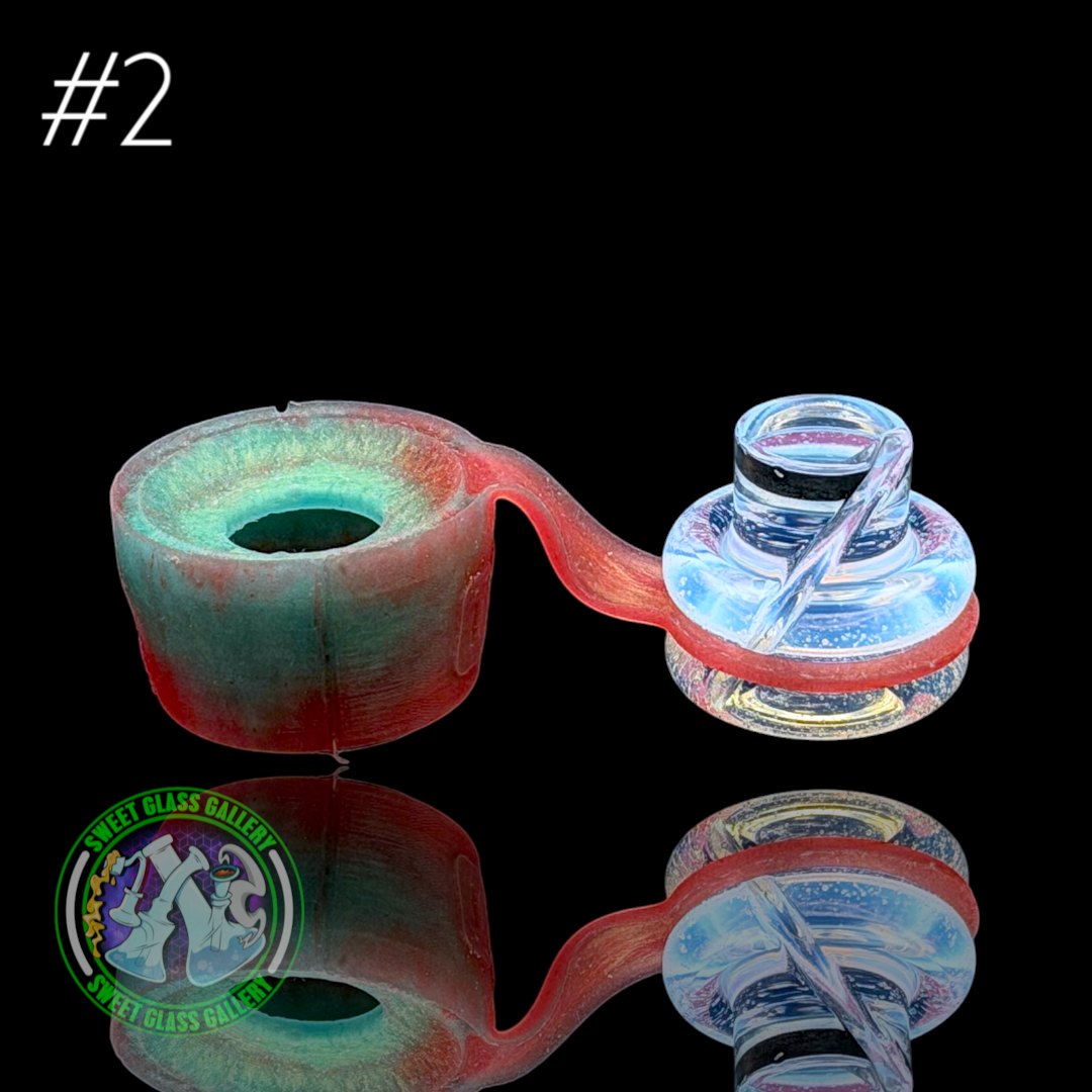 One Trick Pony - Rockulus Tether #2 - Puffco Peak Pro 3DXL - Pink/Green/Pearl