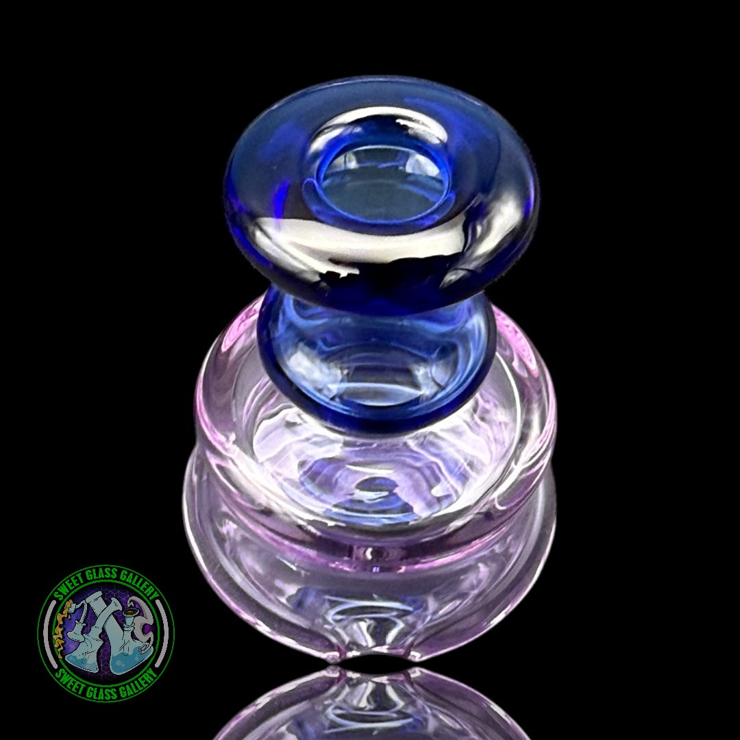 Evol Glass - Attachment #40 - Puffco Peak (Transparent Purple & Cobalt Blue)