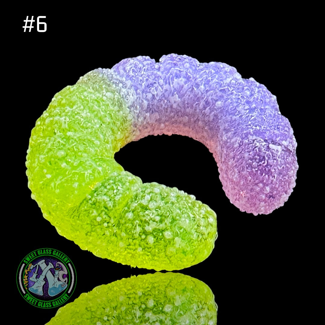 Emperial Glass - Marble/Cap Stand #6 - Sour Gummy Worm