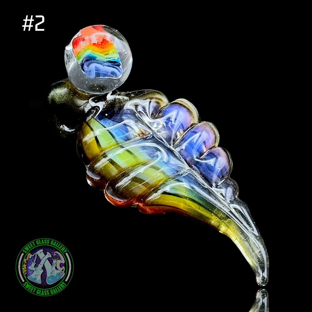 Mental Glass Art - Pendant #2 - Leaf