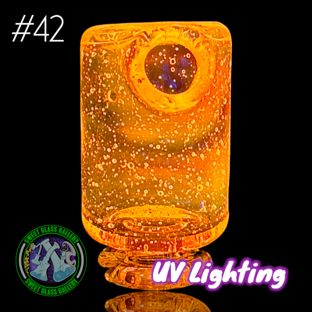 Kizmit Glass - Puffco Pivot Top #42 - Opal Citron Lite (UV)