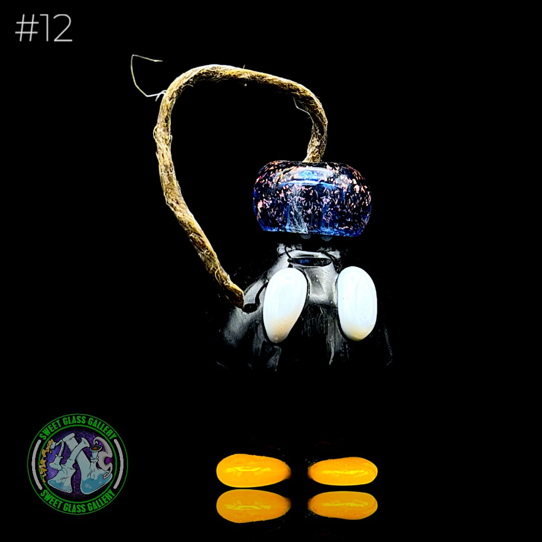 Sandberg Glass - Bob-omb - Hemp Wick Holder #12