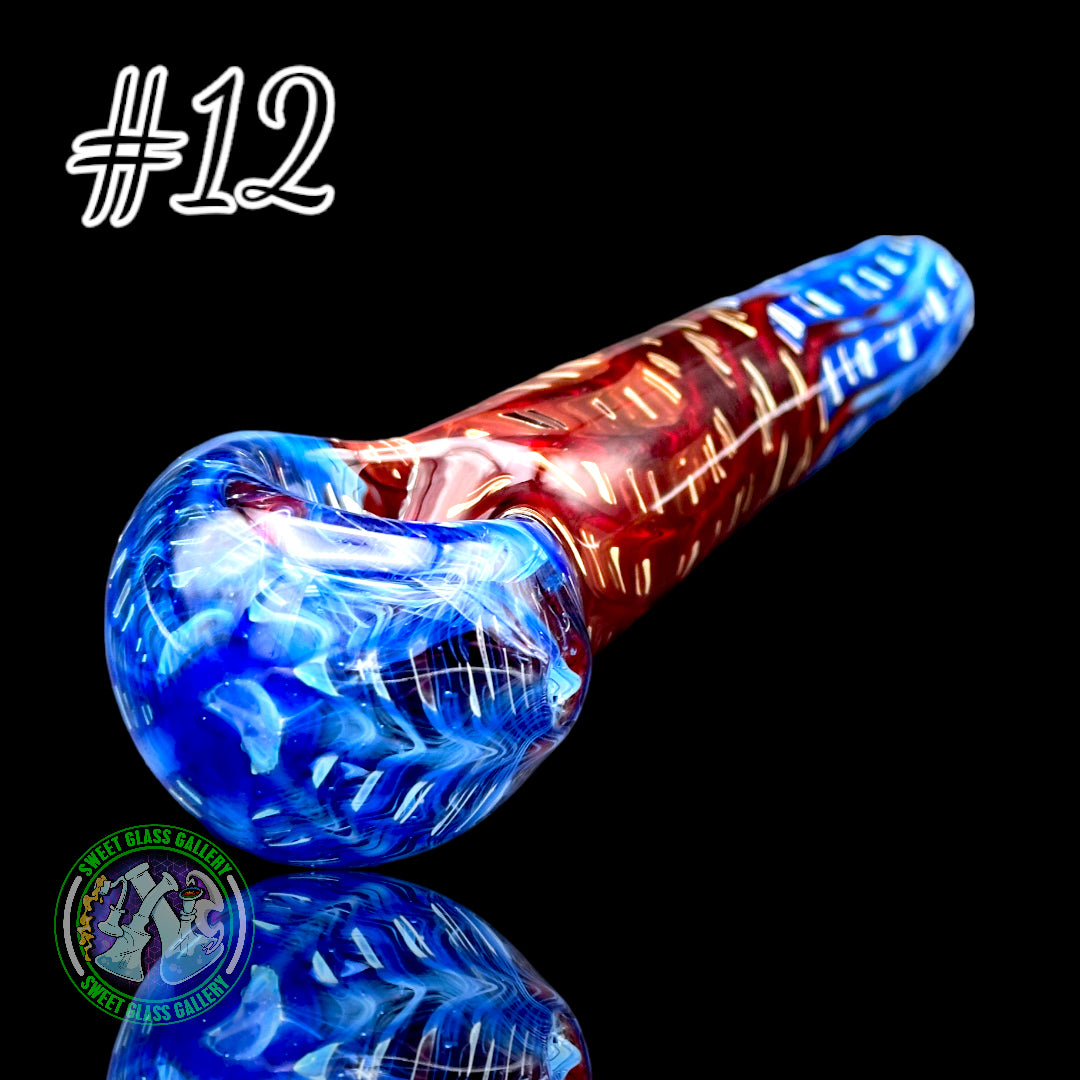 Daniel's Glass Art - German Glass Thick Hand Pipe #12
