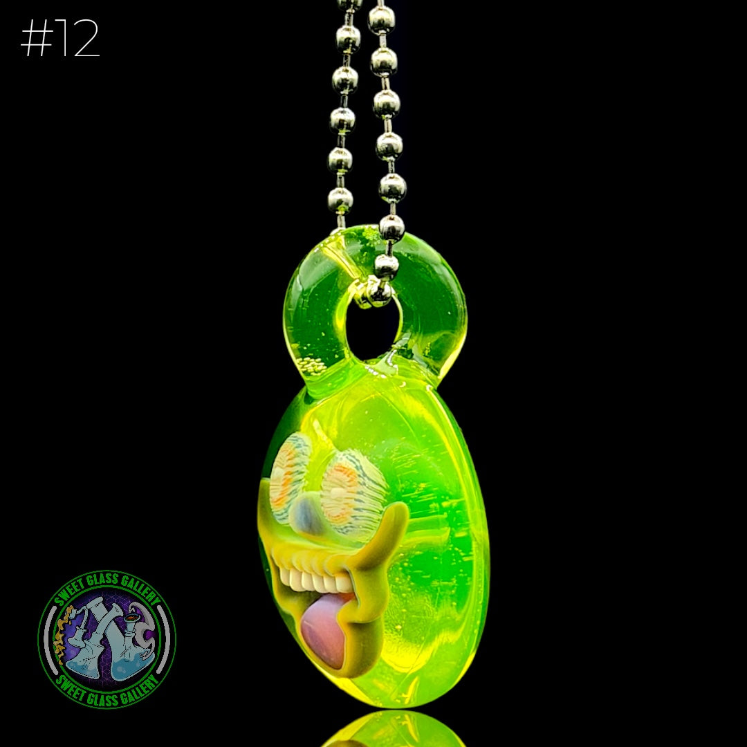 Steve H Glass - Pendant #12 - Face Implosion
