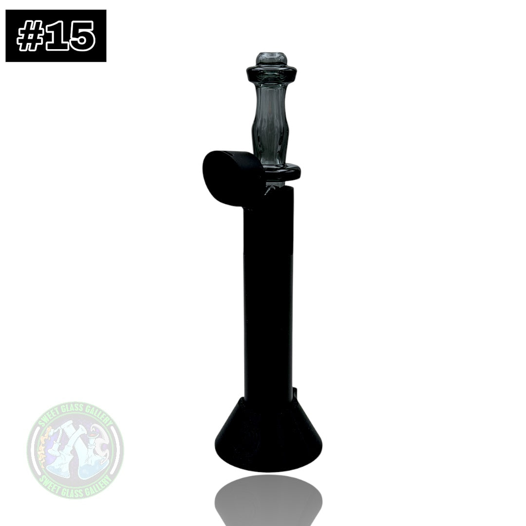 Rone Glass -Puffco Pivot Top #15 - Transparent Black