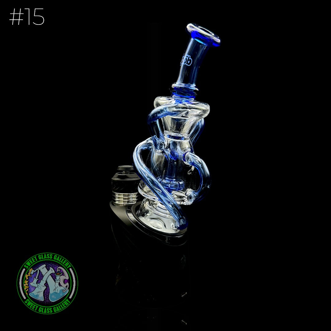Dōp Glass - Puffco Attachment - Minicycler Blue #15
