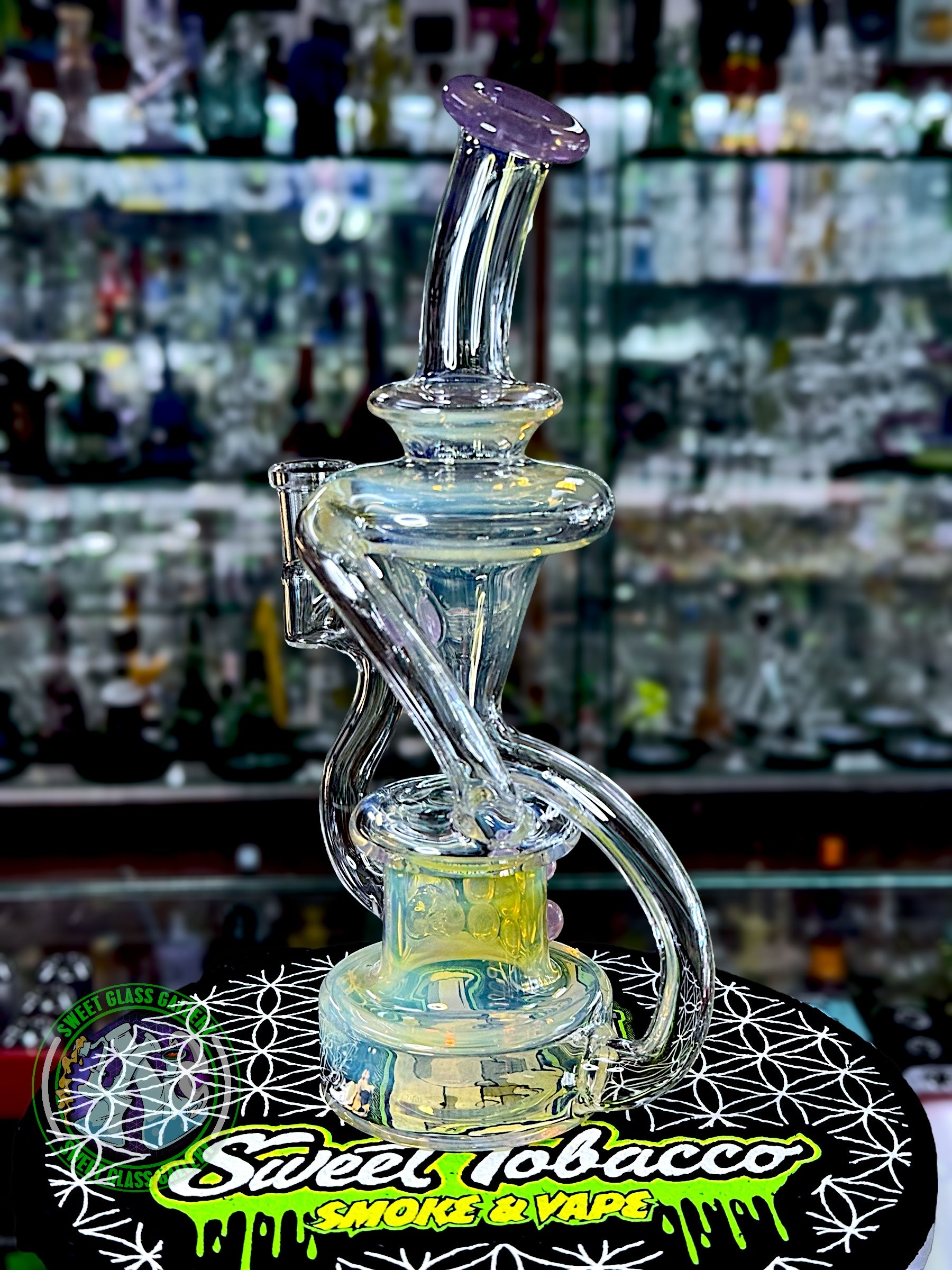 Uzzi Glass - Rig #5 - Floating Recycler (Purple People Eater)