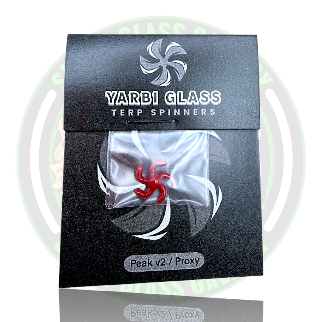 Yarbi Glass - Terp Spinners - Puffco Peak v2 / Proxy - Red