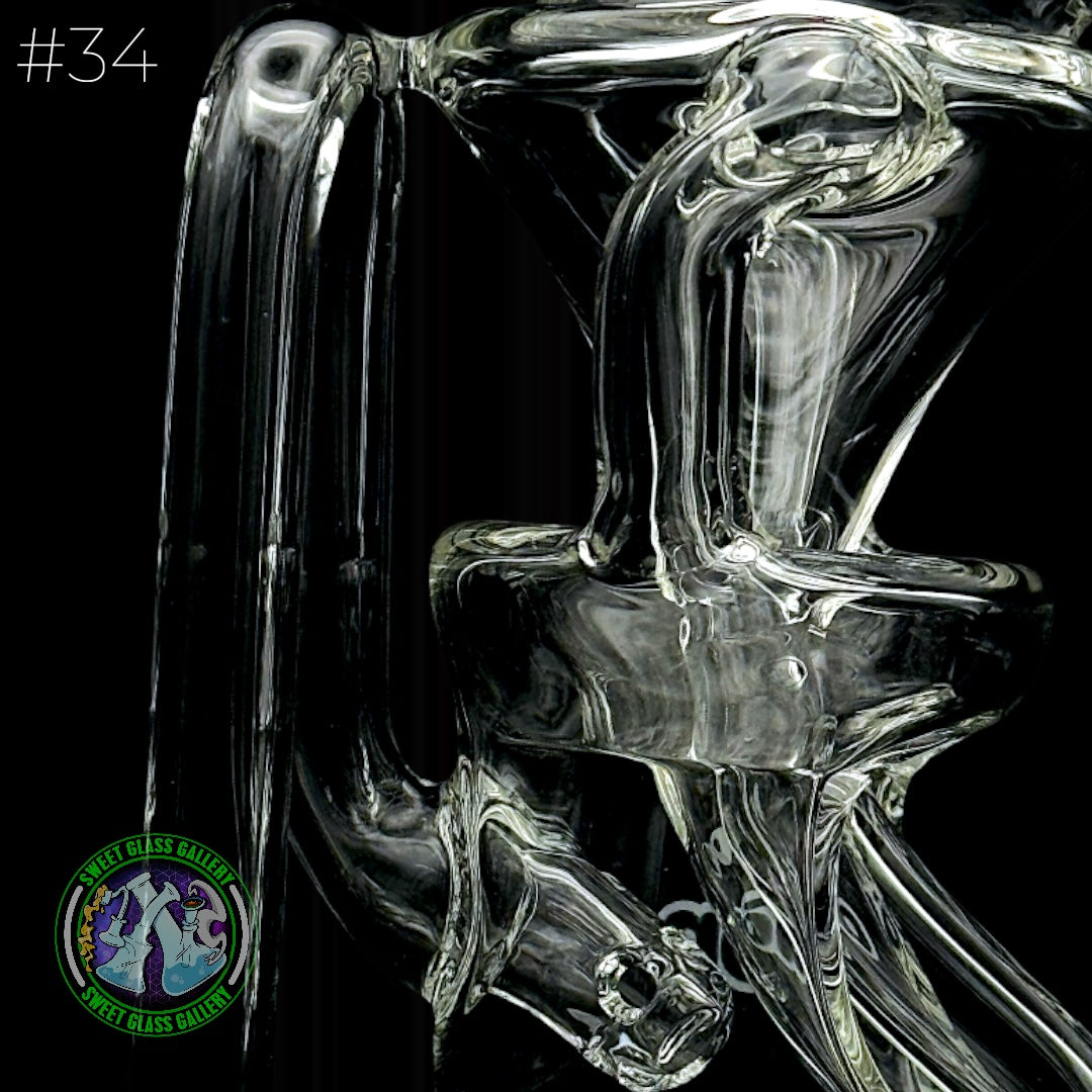 Dōp Glass - Puffco Attachment - Floating Recycler #34