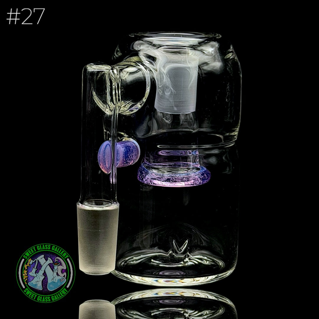 Fluid Glass - Ash Catcher 14mm - Dry #27 (Purple Lollipop)