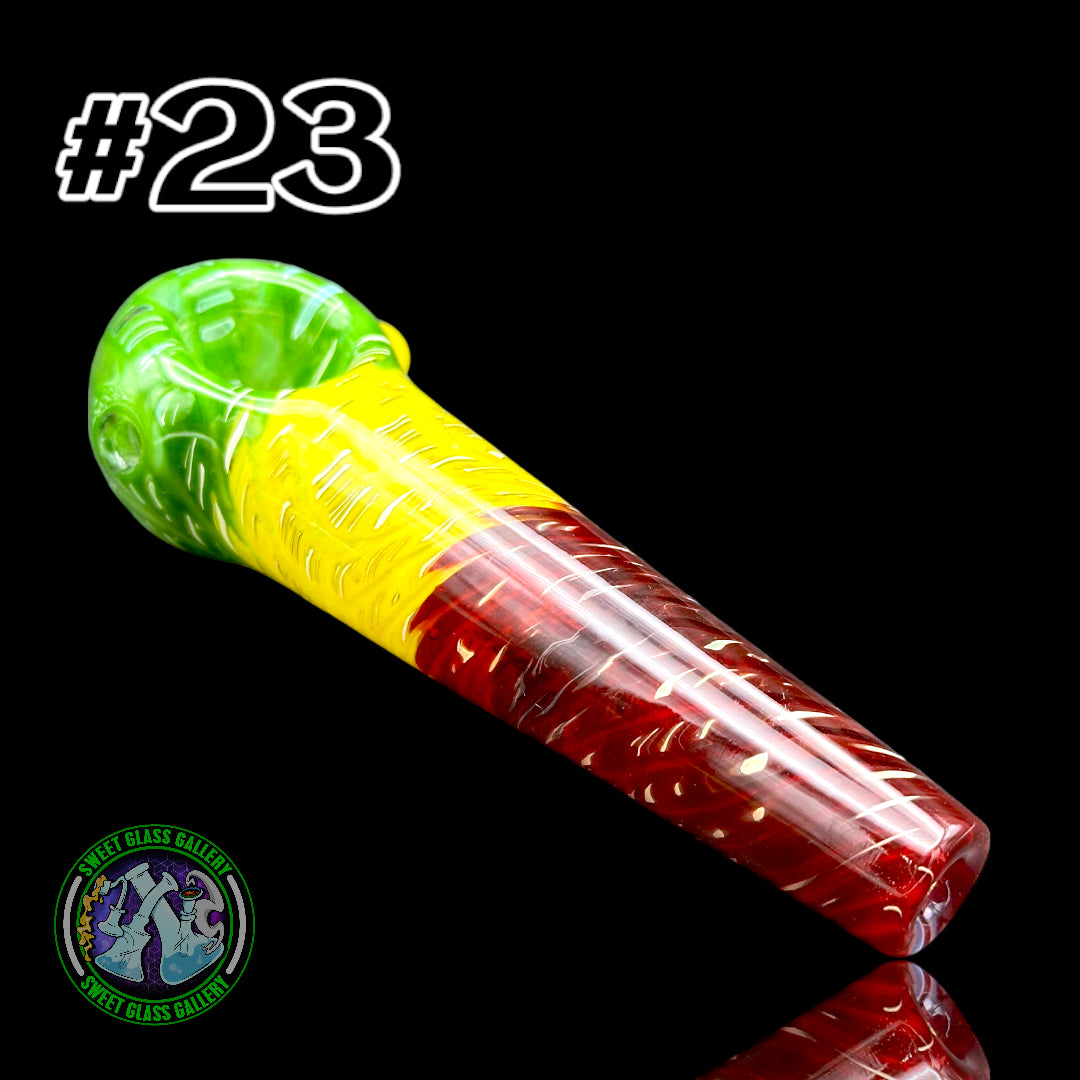 Daniel's Glass Art - German Glass Thick Hand Pipe #23