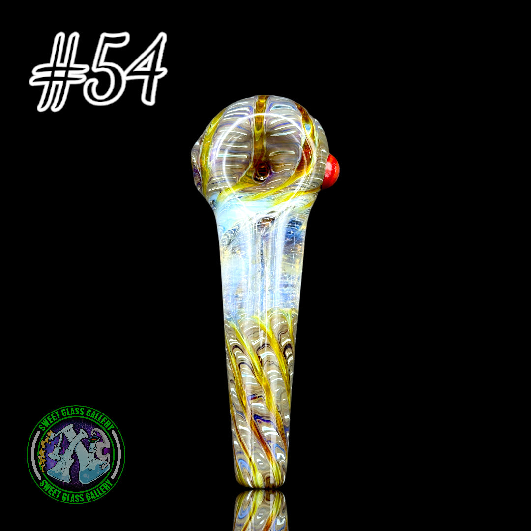 Daniel's Glass Art - German Glass Thick Hand Pipe #54