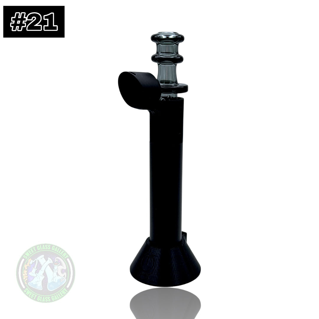 Rone Glass -Puffco Pivot Top #21 - Transparent Black