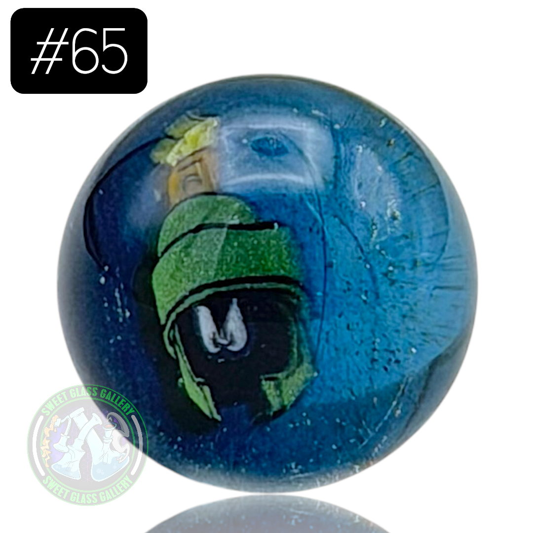 Keys Glass - Marble #65 (Marvin The Martian - Looney Tunes)