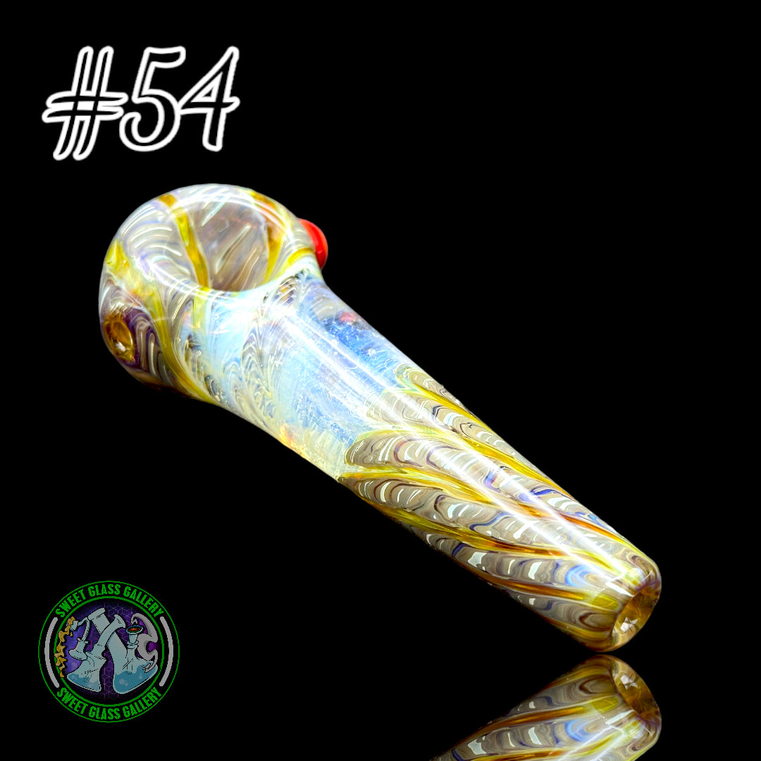 Daniel's Glass Art - German Glass Thick Hand Pipe #54