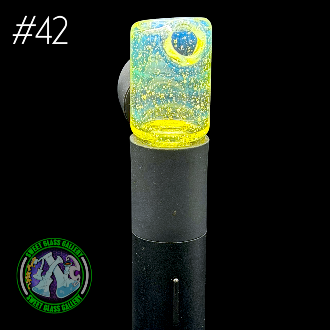 Kizmit Glass - Puffco Pivot Top #42 - Opal Citron Lite (UV)