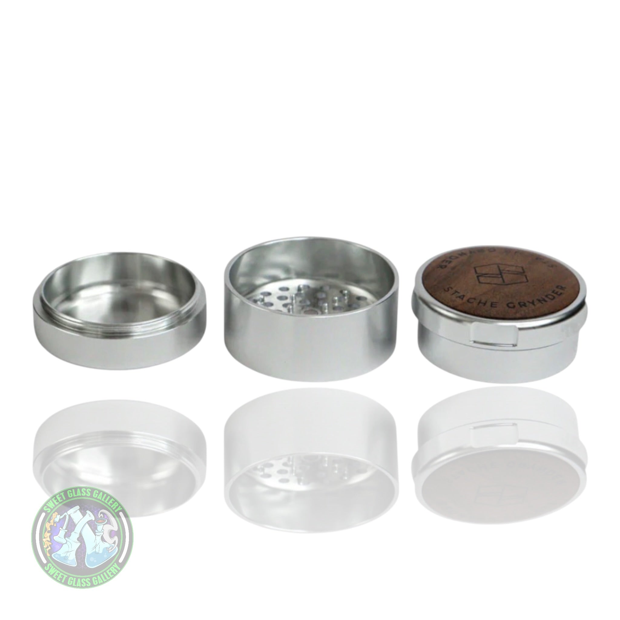 Stache Products - 3pc Grynder - Aluminum