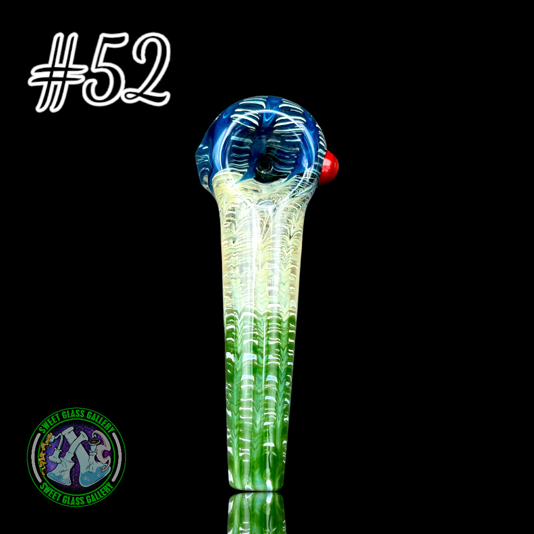 Daniel's Glass Art - German Glass Thick Hand Pipe #52