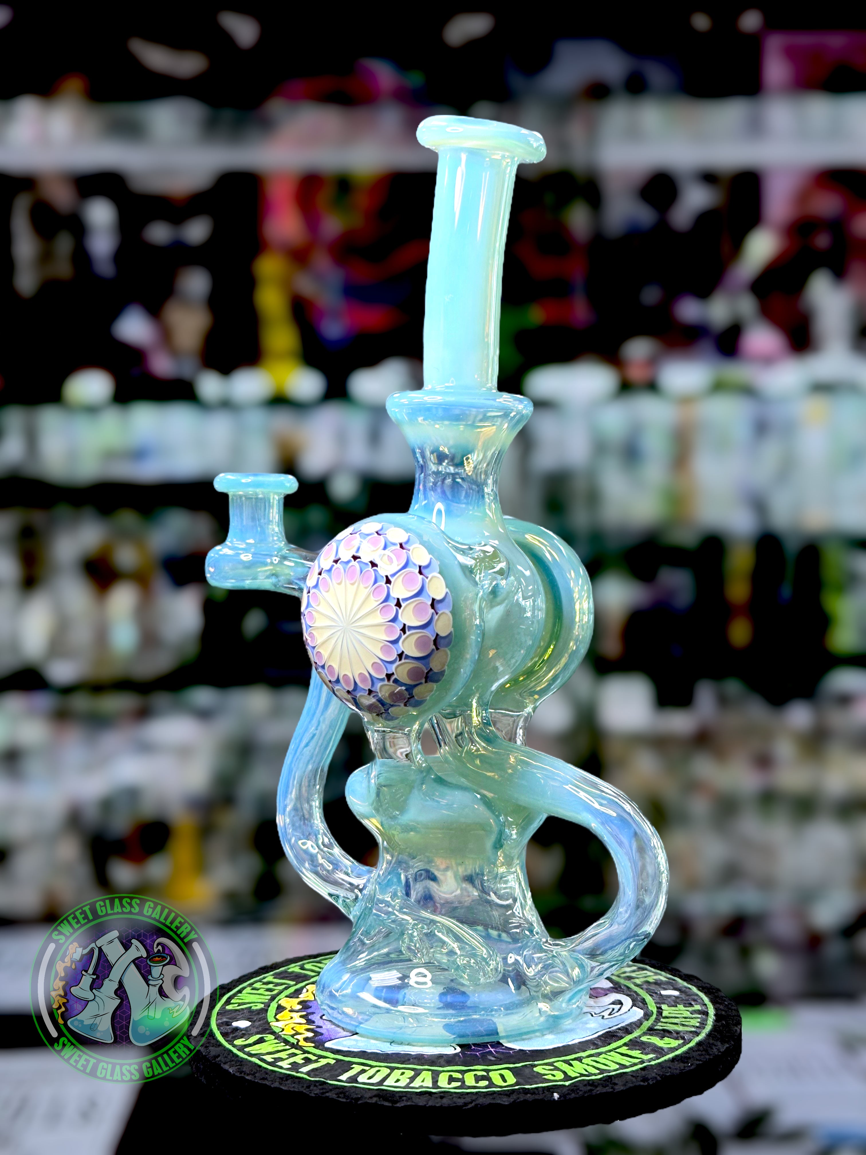 Olour Glass - Rig - Globetrotter Recycler Dot Stack