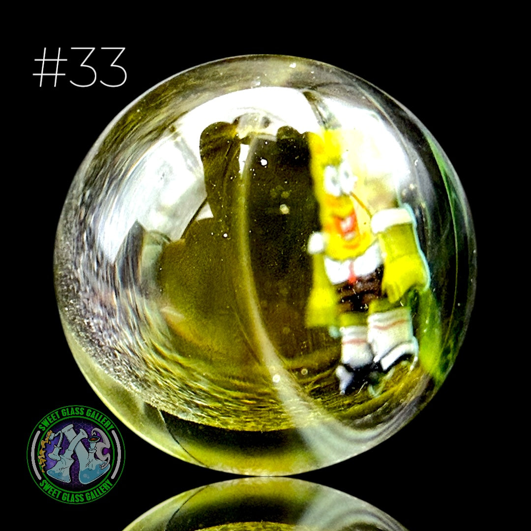 Keys Glass - Marble #33 - Sponge Bob