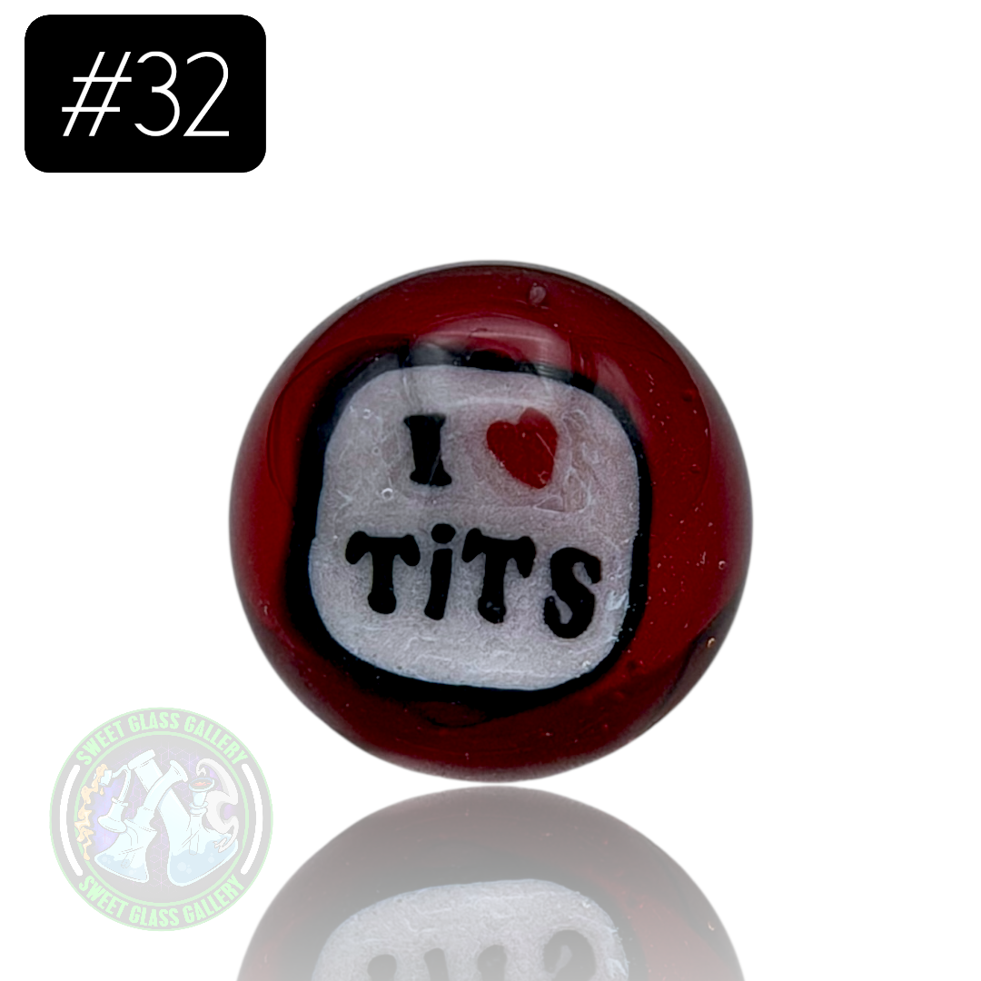 Keys Glass - Marble #32 (I Love Tits)