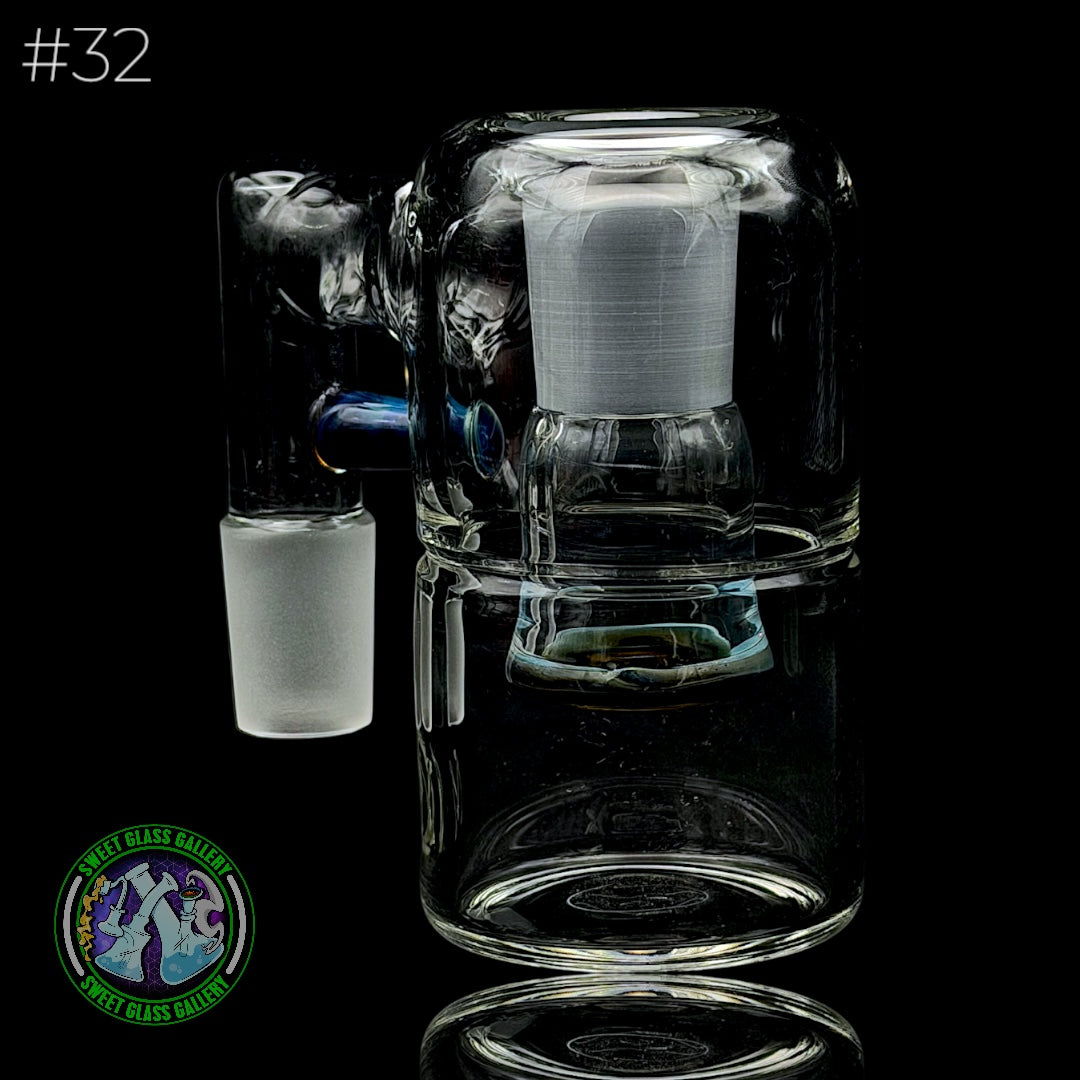 Fluid Glass - Ash Catcher 18mm - Dry #32 (Blue Amber Purple)