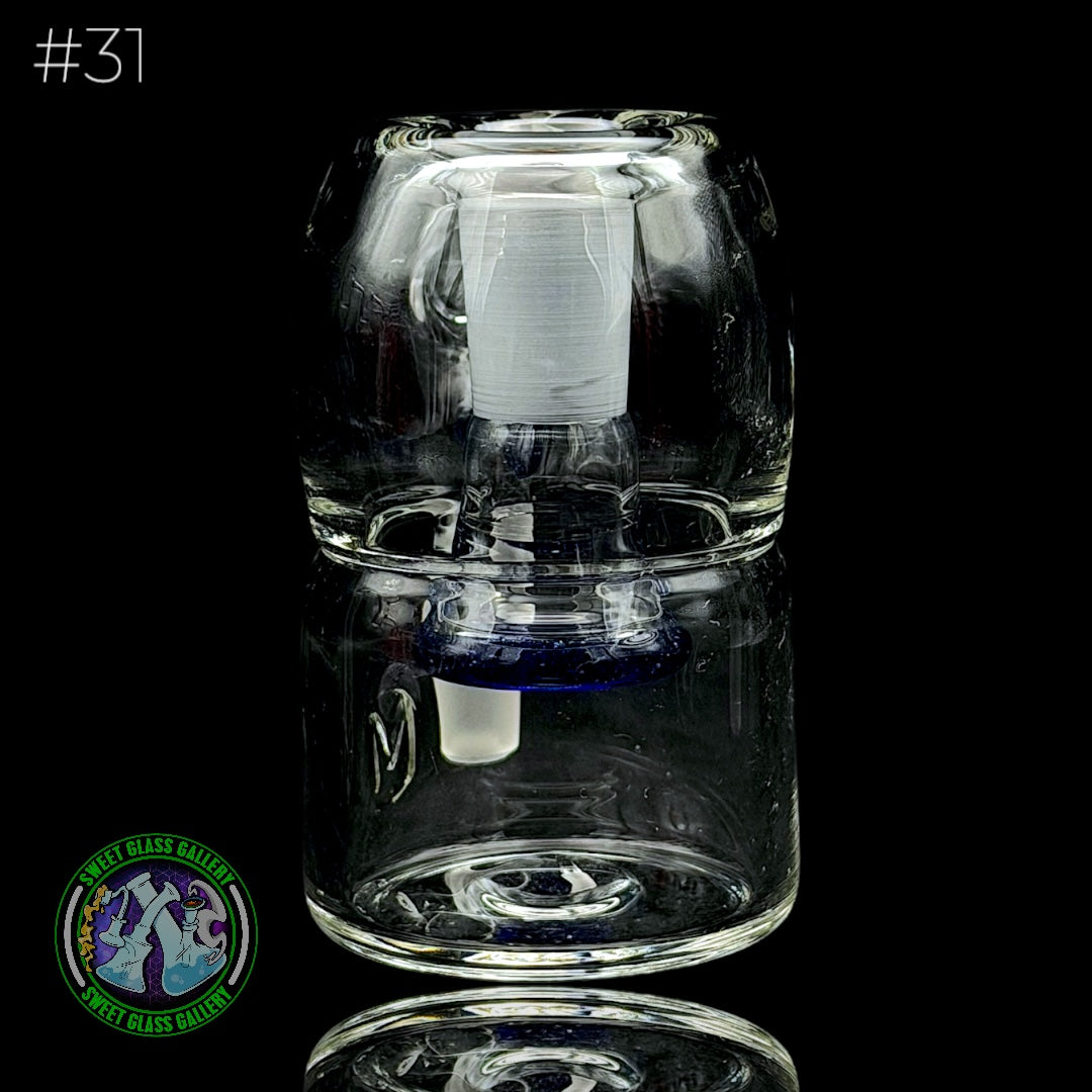 Fluid Glass - Ash Catcher 14mm - Dry #31 (Blue Blizzard)