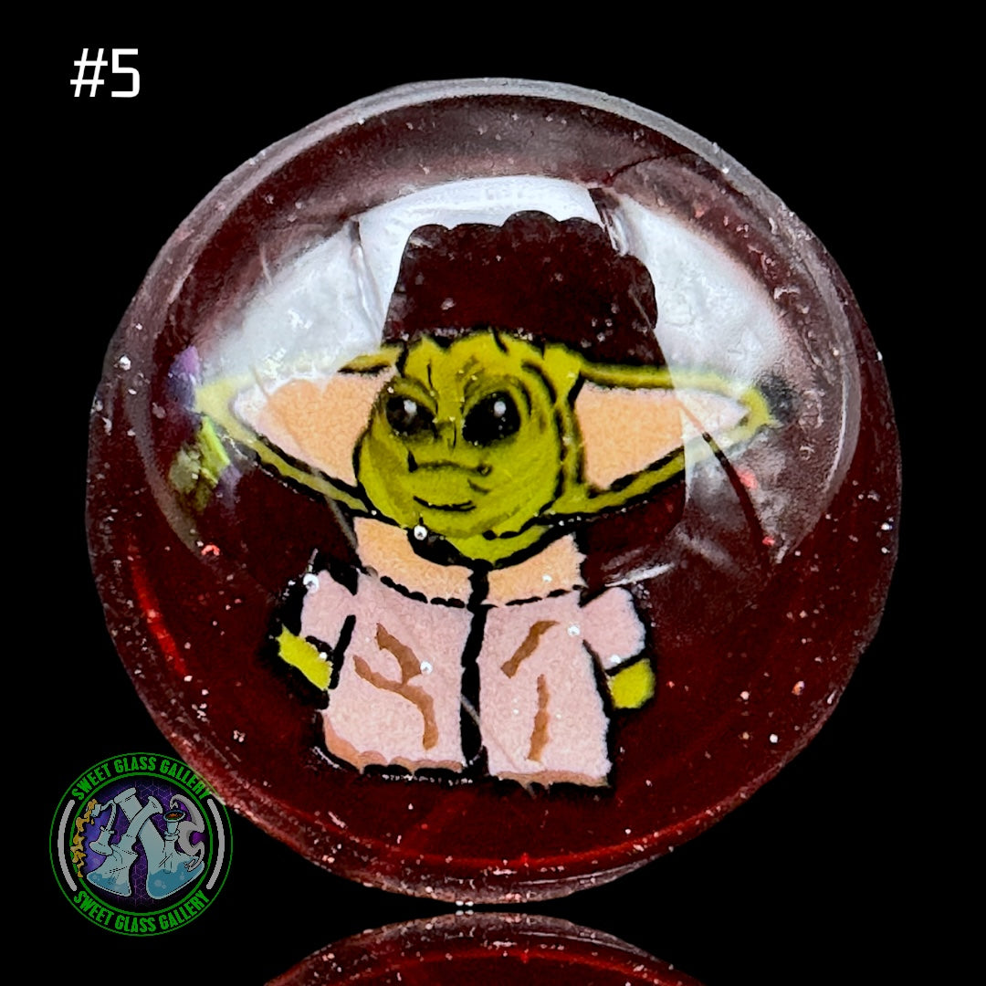 Keys Glass - Marble #5 - Grogu Star Wars