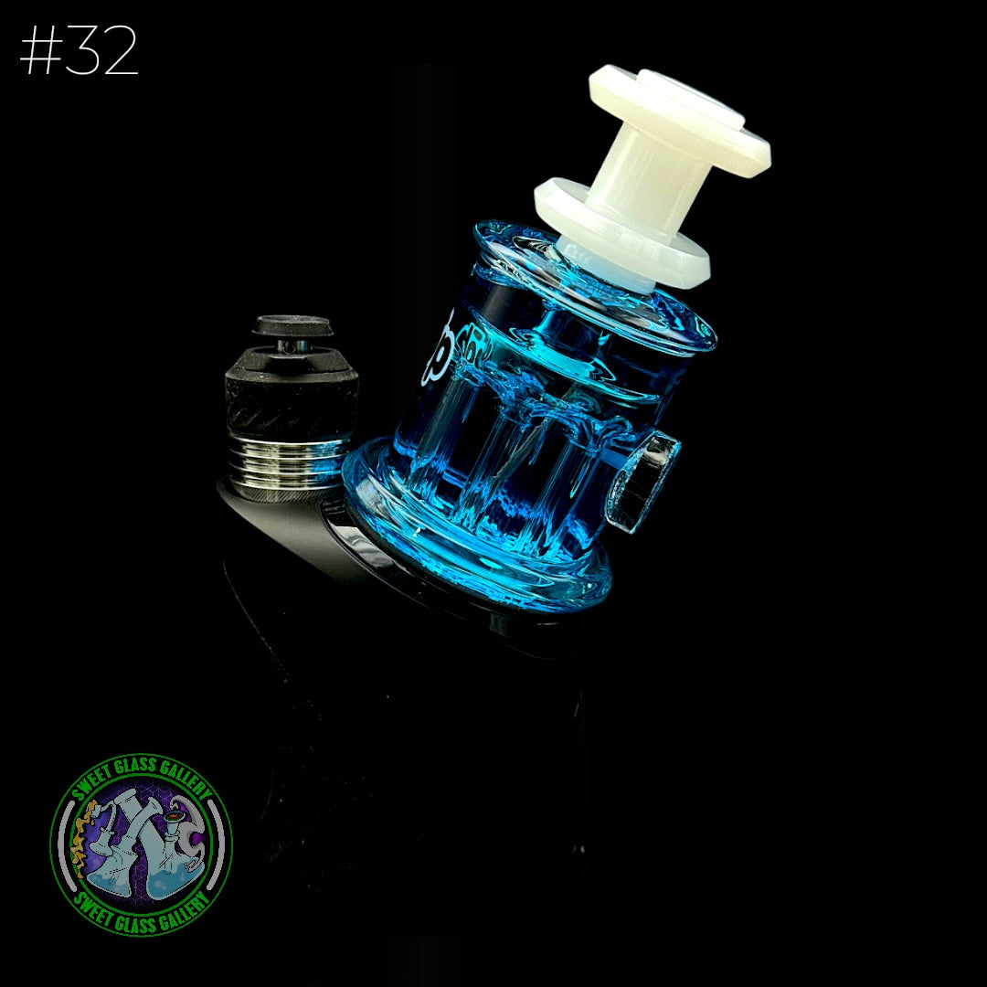 Dōp Glass - Puffco Attachment - Dry Gylcerin Blue #32