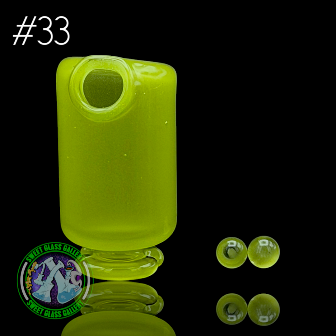 Kizmit Glass - Puffco Pivot Top #33 - Yoshi (CFL)